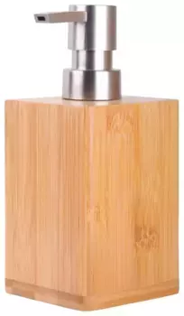 Дозатор мыла Sanilo "Бамбук" с устойчивым и нержавеющим насосом 10х16 см, коричневый