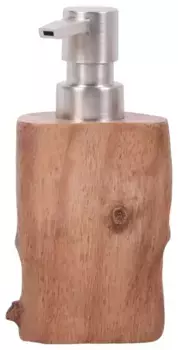 Дозатор мыла Sanilo "Старое дерево" с устойчивым и нержавеющим насосом 6,5х15,5х6,5 см, коричневый