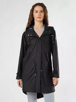 Дождевая парка фризе с цветочным принтом Derbe, синий