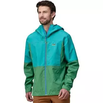 Дождевик boulder fork Patagonia, зеленый