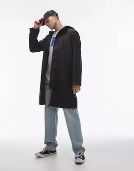 Дождевик черного цвета Topman