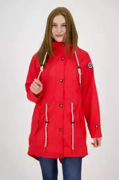 Дождевик DEPROC Active "Friesennerz LOVE PEAK UNI WOMEN", также доступен в больших размерах, красный