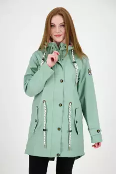 Дождевик DEPROC Active "Friesennerz LOVE PEAK UNI WOMEN", также доступен в больших размерах, серый