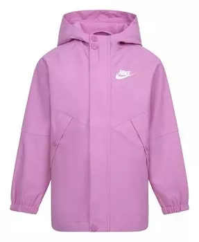 Дождевик для маленьких девочек Nike, розовый