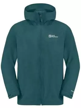 Дождевик Jack Wolfskin, зеленый
