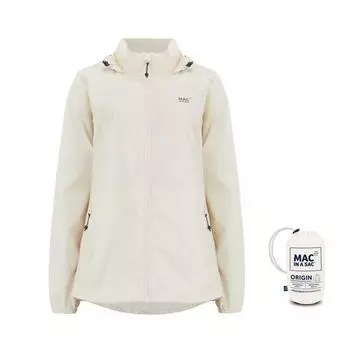 Дождевик Mac in a Sac Regenjas со светоотражающими полосами, белый