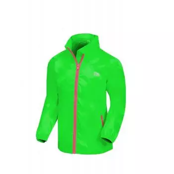 Дождевик Mac in a Sac со светоотражающими полосами, зеленый