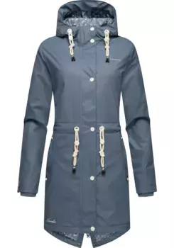 Дождевик Navahoo "Цветок океана" с капюшоном, модный женский уличный плащ, цвет Dusty