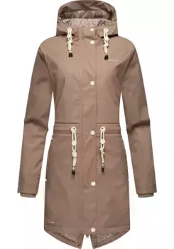 Дождевик Navahoo "Цветок океана" с капюшоном, модный женский уличный плащ, коричневый