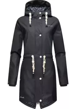 Дождевик Navahoo "Цветок океана" с капюшоном, модный женский уличный плащ, цвет морской волны