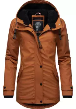 Дождевик Navahoo "Lindraa", с капюшоном, стильная непромокаемая куртка для активного отдыха с плюшевым мехом, цвет Zimt
