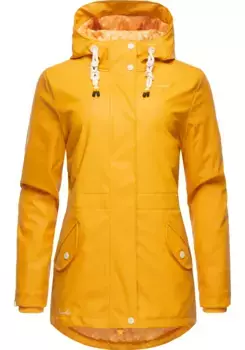 Дождевик Navahoo "Oceans Heart", с капюшоном, стильный непромокаемый плащ с капюшоном, желтый