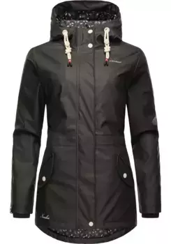 Дождевик Navahoo "Oceans Heart", с капюшоном, стильный непромокаемый плащ с капюшоном, черный