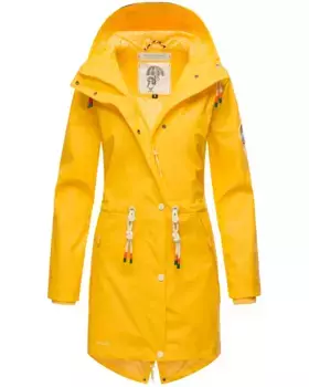 Дождевик Navahoo "Tropical Stormoo", с капюшоном, модный женский уличный плащ, желтый
