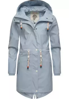 Дождевик Navahoo "Tropical Stormoo", с капюшоном, модный женский уличный плащ, голубой