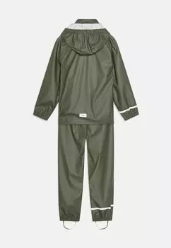 Дождевик NKNDRY10 RAIN UNISEX SET Name it, оливковый
