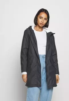 Дождевик ONLY Petite, черно-белый