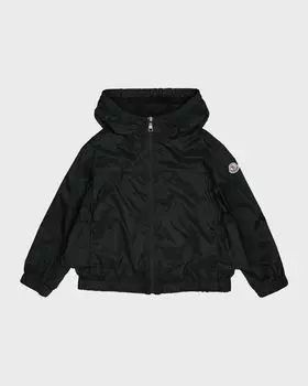 Дождевик Owara для девочек с капюшоном Moncler, цвет Black