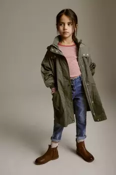 Дождевик оверсайз (3-16 лет) Next, зеленый