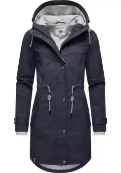 Дождевик PEAK TIME "L60042", с капюшоном, стильный женский плащ на заказ, цвет Ink