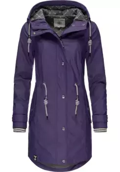 Дождевик PEAK TIME "L60042", с капюшоном, стильный женский плащ на заказ, фиолетовый
