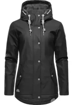 Дождевик Ragwear "Мардж" с капюшоном, женский зимний плащ на теплой подкладке, цвет Shadow