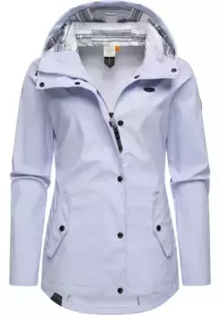 Дождевик Ragwear "YM-Marge", с капюшоном, стильная переходная куртка с большим капюшоном, голубой