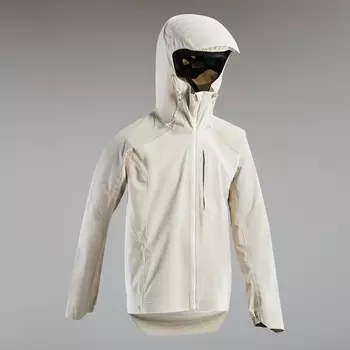 Дождевик Rockrider, цвет leinenbeige/rauchschwarz