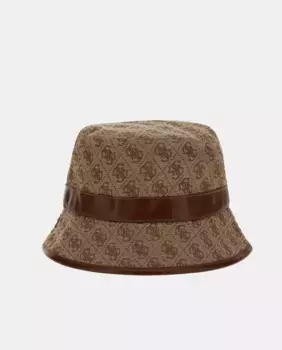Дождевик с логотипом Guess, коричневый