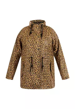 Дождевик Schmuddelwedda Plus Size Mit Leoprint, цвет Schwarz Beige Leo