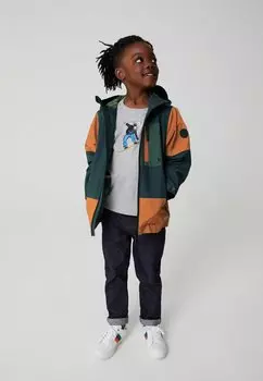 Дождевик SHOWER RESISTANT COLOBLOCK Paul Smith, цвет orange navy