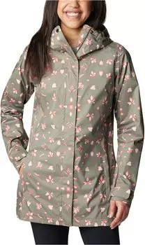 Дождевик Splash A Little II Columbia, цвет Stone Green Cyanofrond Print