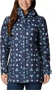 Дождевик Splash A Little II Columbia, цвет Nocturnal Cyanofrond Print