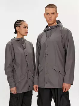 Дождевик стандартного кроя Rains, серый