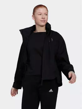 Дождевик свободного кроя Adidas, черный