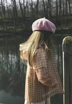 Дождевик TRANSPARENTE Lil' Atelier, абрикос