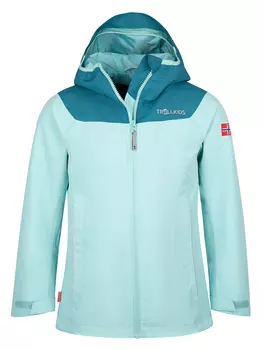 Дождевик Trollkids Bergen, бирюзовый