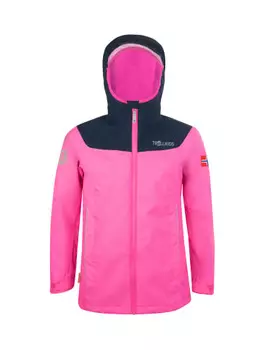 Дождевик Trollkids Bergen, цвет Hellrosa/Marineblau