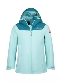 Дождевик Trollkids Bergen, цвет Wasserblau/Blaugrn