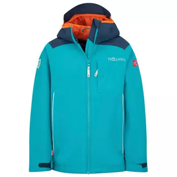 Дождевик Trollkids Kids Bergen, цвет Lake Blue/Mystic Blue