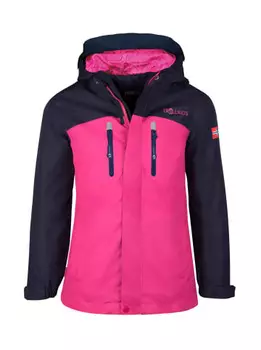 Дождевик Trollkids Nusfjord, цвет Marineblau/Magenta