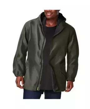 Дождевик утепленный Big & Tall с подкладкой из флиса KingSize, зеленый