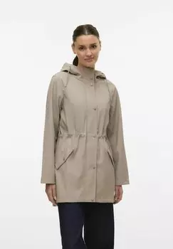 Дождевик VMMALOU COATED JACKET Vero Moda, бежевый