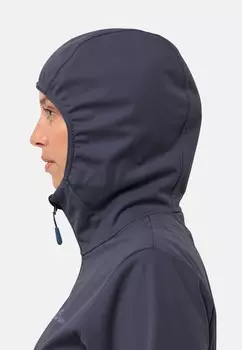 Дождевик/водоотталкивающая куртка Feldberg Hoody Jack Wolfskin, серый