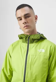 Дождевик/водоотталкивающая куртка HIGHER RUN RAIN JACKET The North Face, зеленый
