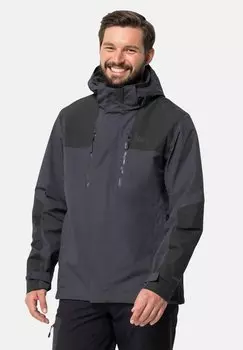 Дождевик/водоотталкивающая куртка JASPER Jack Wolfskin, цвет ebony