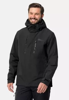 Дождевик/водоотталкивающая куртка JASPER Jack Wolfskin, цвет black