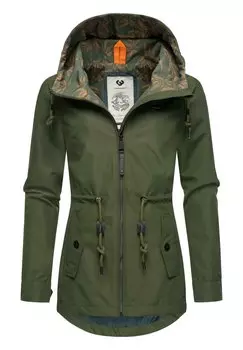 Дождевик/водоотталкивающая куртка MONADIS Ragwear, цвет dark olive