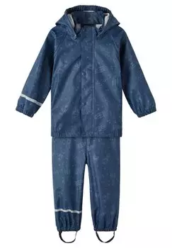Дождевик/водоотталкивающая куртка NMMDRY RAIN SPACE SET Name it, цвет moonlit ocean