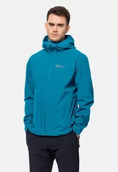 Дождевик/водоотталкивающая куртка PACK GO SHELL M Jack Wolfskin, цвет everest blue